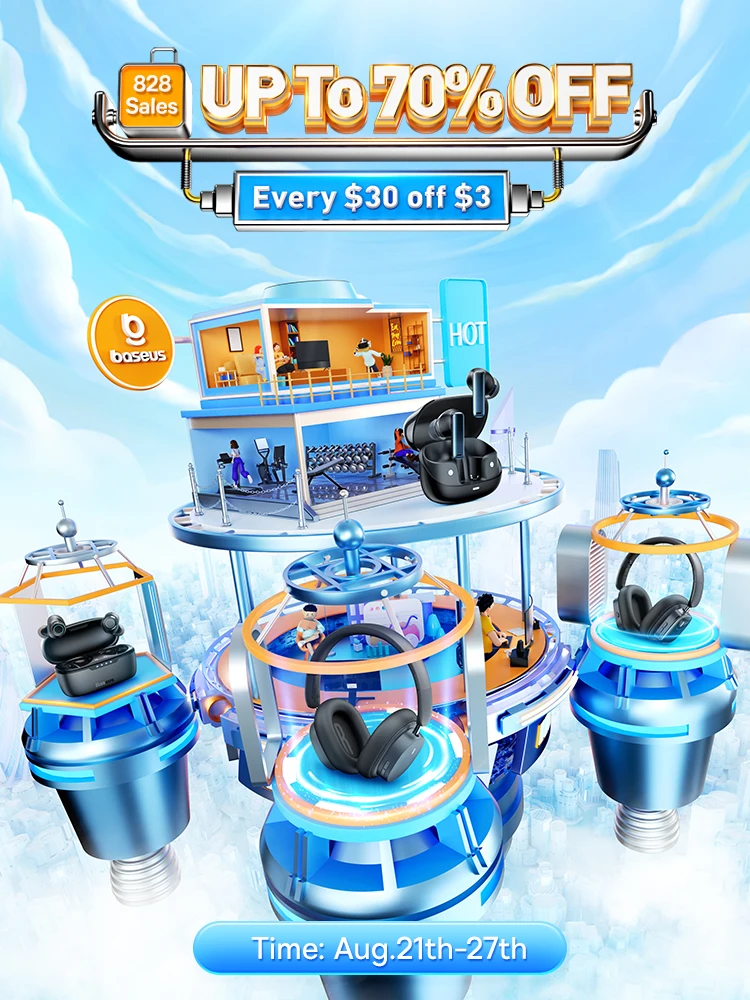 Baseus 2023 828 Sale ,every $30 off $3 , Add to Cart & Win Free Gifts,Aug.21th-27th 
Baseus 2023 828 Sale ,every $30 off $3 , Add to Cart & Win Free Gifts,Aug.21th-27th