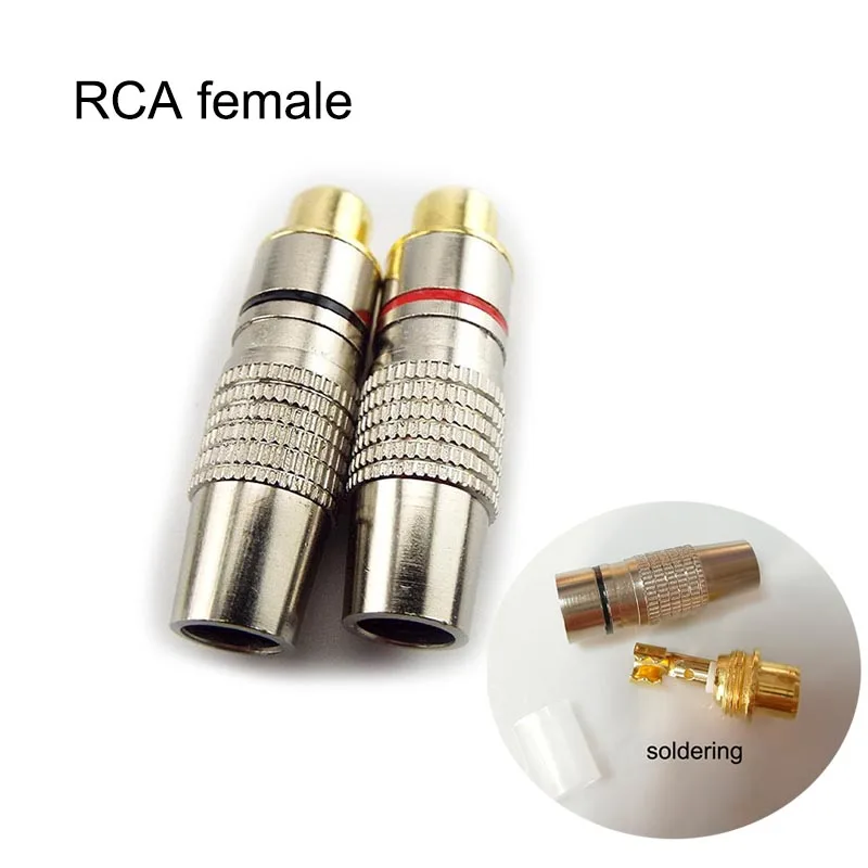 2/4/10pcs Balck Red Gold plated RCA Female Jack Plug Solder Audio Video Adapter Connector rca Female Convertor Coaxial Cable K5
2/4/10pcs Balck Red Gold plated RCA Female Jack Plug Solder Audio Video Adapter Connector rca Female Convertor Coaxial Cable K5