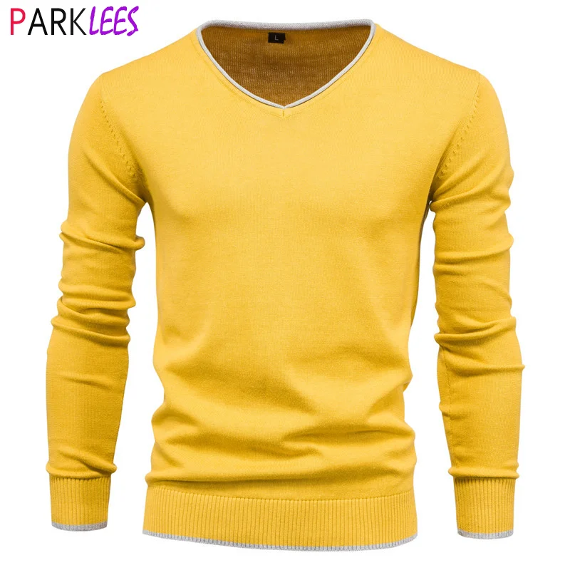 Yellow V Neck Sweater for Men Slim Ft Comfortably Knitted Long Sleeve Casual College Style Pullover Sweater Youth Pull Homme 3XL
Yellow V Neck Sweater for Men Slim Ft Comfortably Knitted Long Sleeve Casual College Style Pullover Sweater Youth Pull Homme 3XL