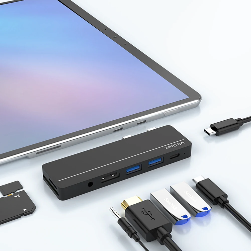Док-станция с адаптером Type-C для Surface Pro x/Pro8, устройство для чтения TF-карт, передача данных, репликатор портов быстрой зарядки PD
Док-станция с адаптером Type-C для Surface Pro x/Pro8, устройство для чтения TF-карт, передача данных, репликатор портов быстрой зарядки PD