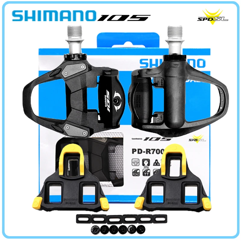 

SHIMANO SPD-SL PD-R7000 Road Bike Pedal Self-locking Ultralight Carbon Body Single Sided Road Competition Original Bicycle Parts