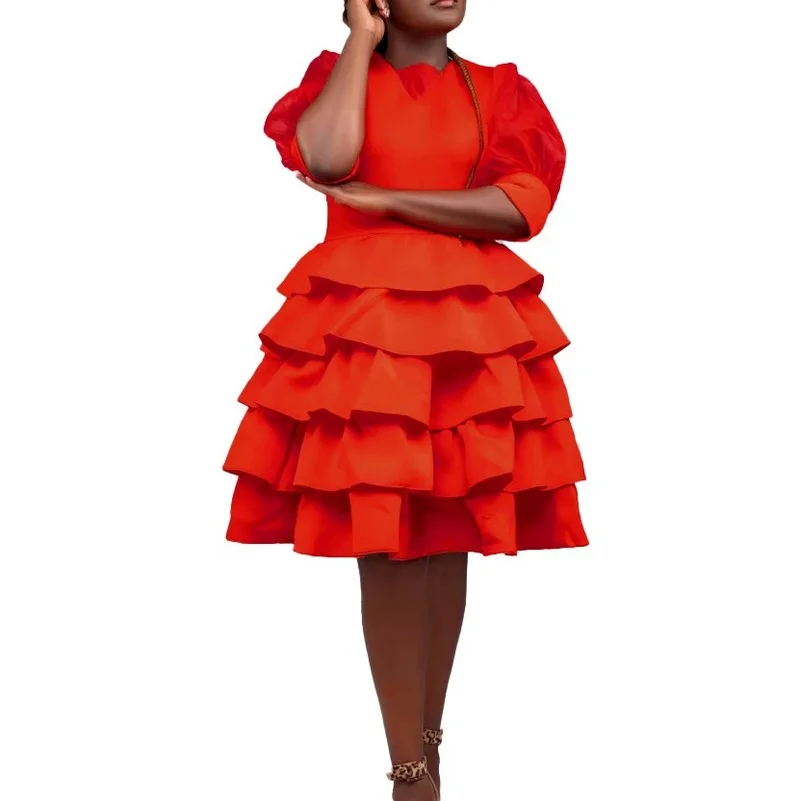 African Dresses for Women Summer African Women V-neck Short Sleeve Polyester Red White Knee-length Dress African Clothes Women
African Dresses for Women Summer African Women V-neck Short Sleeve Polyester Red White Knee-length Dress African Clothes Women