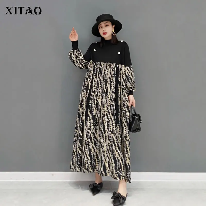 XITAO Knittinbg шифоновое платье с винтажным принтом, пуловер для женщин, весна, новинка, длинный рукав, темперамент, свободный, большой размер, WMD4483
XITAO Knittinbg шифоновое платье с винтажным принтом, пуловер для женщин, весна, новинка, длинный рукав, темперамент, свободный, большой размер, WMD4483