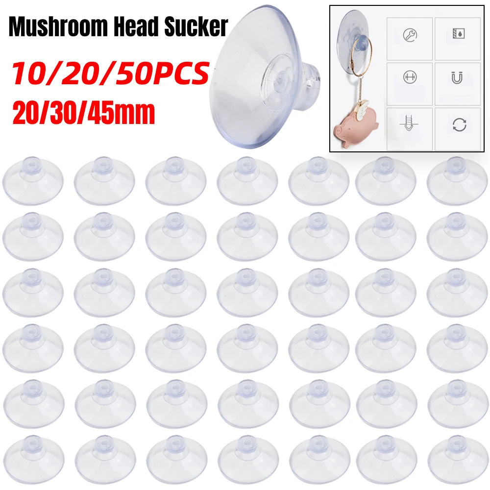 50/20/10PCs Mushroom Head Sucker Transparent PVC Suction Cups Strong Adhesive Sucker Holders Hook Bathroom Window Glass Decor
50/20/10PCs Mushroom Head Sucker Transparent PVC Suction Cups Strong Adhesive Sucker Holders Hook Bathroom Window Glass Decor