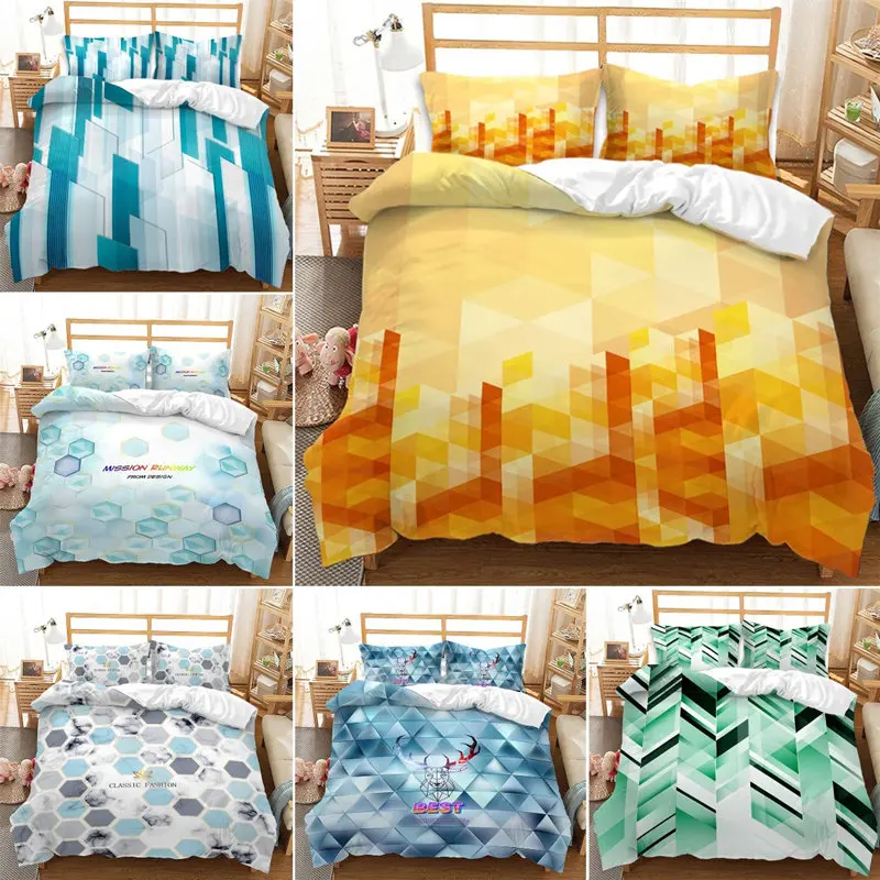 Geometric Duvet Cover 3D Honeycomb Comforter Cover With Pillowcase Soft Stripe Plaid Bedding Set Queen For Boys Girls Teen Decor
Geometric Duvet Cover 3D Honeycomb Comforter Cover With Pillowcase Soft Stripe Plaid Bedding Set Queen For Boys Girls Teen Decor