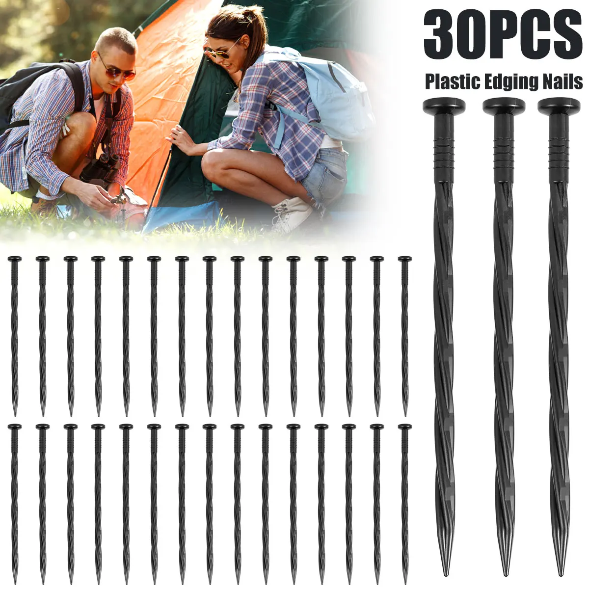 Landscape Edging Nails 30Pcs 8in Plastic Sturdy Landscape Anchoring Spikes Spiral Edging Stakes Multipurpose Landscape Edging 
Landscape Edging Nails 30Pcs 8in Plastic Sturdy Landscape Anchoring Spikes Spiral Edging Stakes Multipurpose Landscape Edging