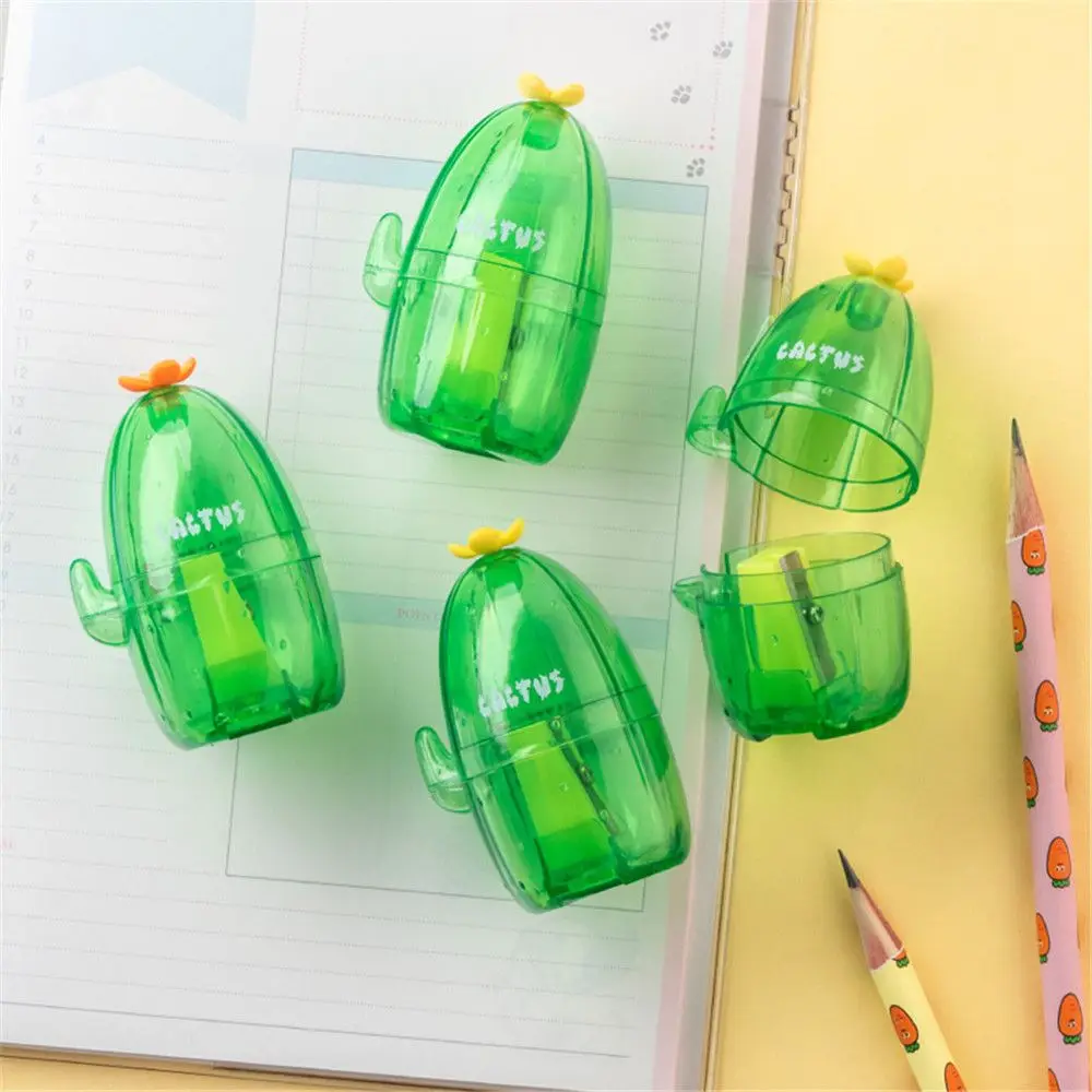 Green Cactus Shape Pencil Sharpener for Kids Kawaii Stationery Pencil Cutter Kids Gifts School Office Supplies papeleria
Green Cactus Shape Pencil Sharpener for Kids Kawaii Stationery Pencil Cutter Kids Gifts School Office Supplies papeleria