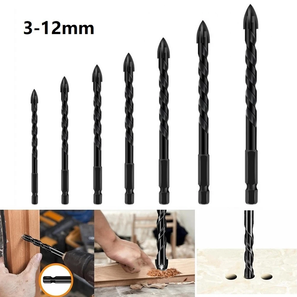 1pc 3-12mm Universal Drill Bit Anti-rust Treatment Glass Wood Ceramic Concrete Hole Opener Efficient Drilling Tools Power Tools
1pc 3-12mm Universal Drill Bit Anti-rust Treatment Glass Wood Ceramic Concrete Hole Opener Efficient Drilling Tools Power Tools