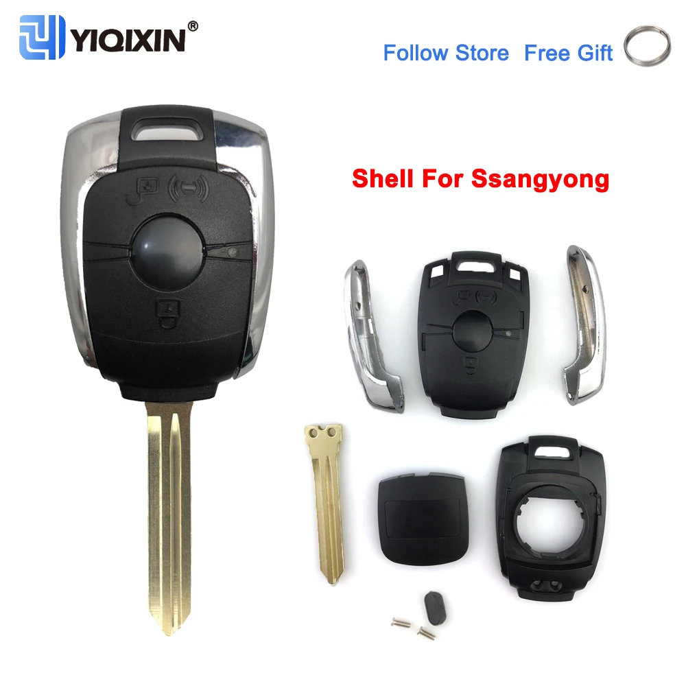 YIQIXIN Car Remote Key Shell Case For SsangYong Actyon Korando Kyron Rexton Replacement 2 Buttons Fob Cover Housing Uncut Blade
YIQIXIN Car Remote Key Shell Case For SsangYong Actyon Korando Kyron Rexton Replacement 2 Buttons Fob Cover Housing Uncut Blade
