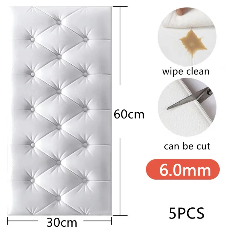 Children's Room 3D Thickened Anti-collision Wall Stickers Wallpaper Self-adhesive Living Room Bedroom Tatami Soft Foam Cushions
Children's Room 3D Thickened Anti-collision Wall Stickers Wallpaper Self-adhesive Living Room Bedroom Tatami Soft Foam Cushions