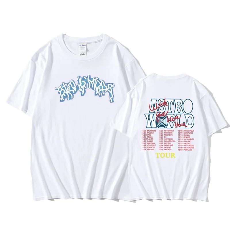 New Fashion Hip Hop T Shirt Men Women ASTROWORLD Harajuku T-Shirts WISH YOU WERE HERE Letter Print Tees Tops
New Fashion Hip Hop T Shirt Men Women ASTROWORLD Harajuku T-Shirts WISH YOU WERE HERE Letter Print Tees Tops