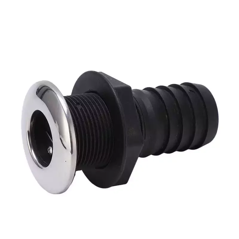 Through Hull Fitting Black Boat Water Drain Barbed End 1 1/2in Backwash Proof with Stainless Steel Cover for Yachts Ships
Through Hull Fitting Black Boat Water Drain Barbed End 1 1/2in Backwash Proof with Stainless Steel Cover for Yachts Ships