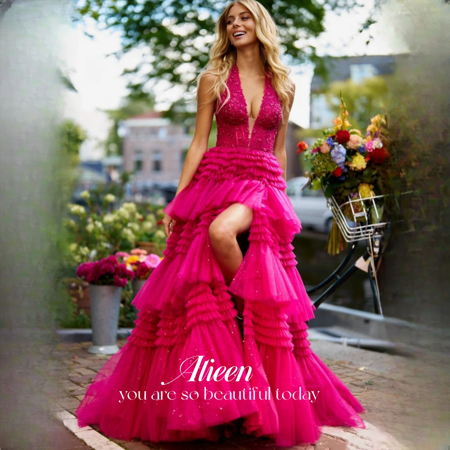 Aileen Lace Women Evening Dress Dresses for Prom Rose Red Mesh V Collar Layered Ball Gown Formal Occasion Dresses Elegant Gowns
Aileen Lace Women Evening Dress Dresses for Prom Rose Red Mesh V Collar Layered Ball Gown Formal Occasion Dresses Elegant Gowns