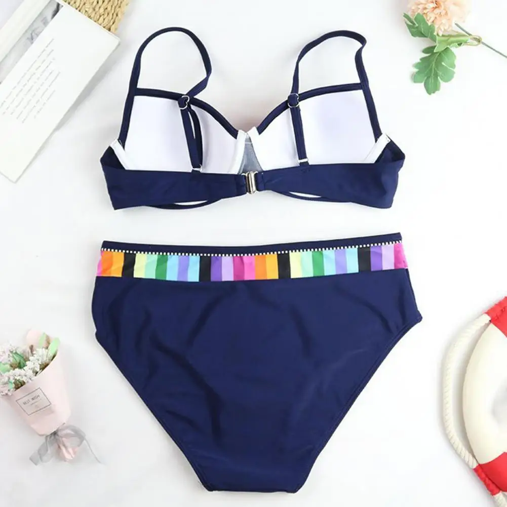 2Pcs/Set Split Bikini Underwire Bathing Suit Adjustable High Stretch Split Bikini
2Pcs/Set Split Bikini Underwire Bathing Suit Adjustable High Stretch Split Bikini