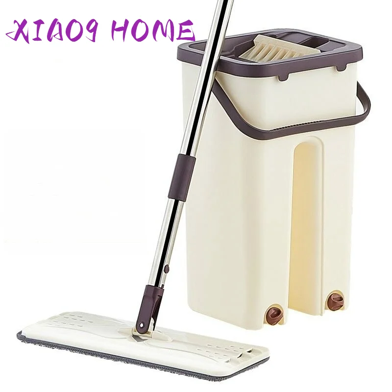 Flat Squeeze Mop and Bucket Hand-Free Wringing Floor Cleaning Mop Wet or Dry Usage Magic Automatic Spin Self Cleaning Lazy Mop
Flat Squeeze Mop and Bucket Hand-Free Wringing Floor Cleaning Mop Wet or Dry Usage Magic Automatic Spin Self Cleaning Lazy Mop