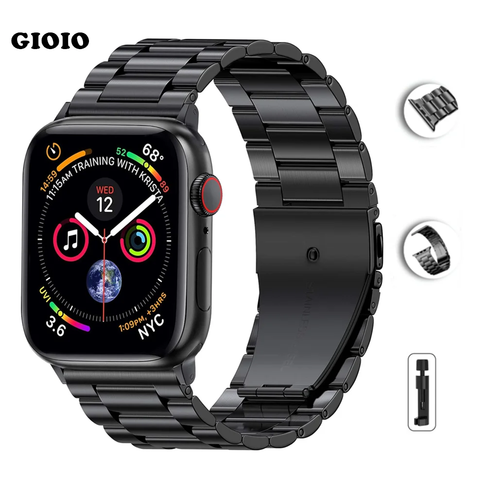 Браслет из нержавеющей стали для Apple Watch Series 7 Band, металлический ремешок для Iwatch 6 5 4 44 мм 40 мм, 41 мм 45 мм
Браслет из нержавеющей стали для Apple Watch Series 7 Band, металлический ремешок для Iwatch 6 5 4 44 мм 40 мм, 41 мм 45 мм