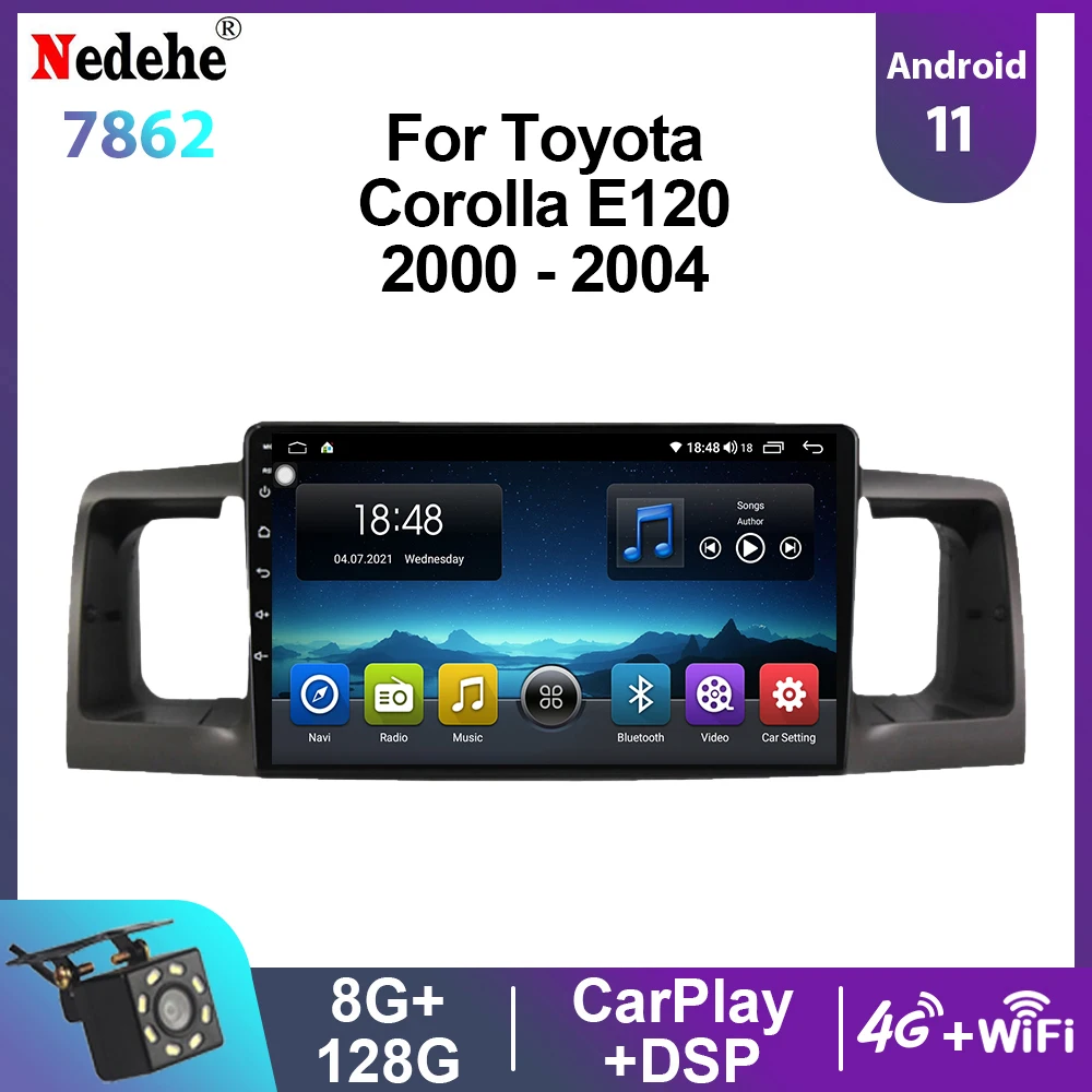 9 inch Car Radio Android 11 For Toyota Corolla E120 2000-2004 Multimedia Video Player Auto Stereo Audio GPS OLED Screen Carplay
9 inch Car Radio Android 11 For Toyota Corolla E120 2000-2004 Multimedia Video Player Auto Stereo Audio GPS OLED Screen Carplay