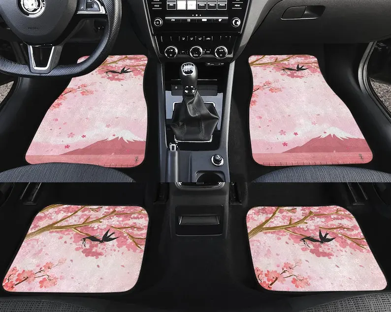 Cherry Blossoms Pink Black Monogram Floral Car Floor Mat, Personalized Car Mat, Car Accessories, Car Lovers, Car Mats for Women
Cherry Blossoms Pink Black Monogram Floral Car Floor Mat, Personalized Car Mat, Car Accessories, Car Lovers, Car Mats for Women