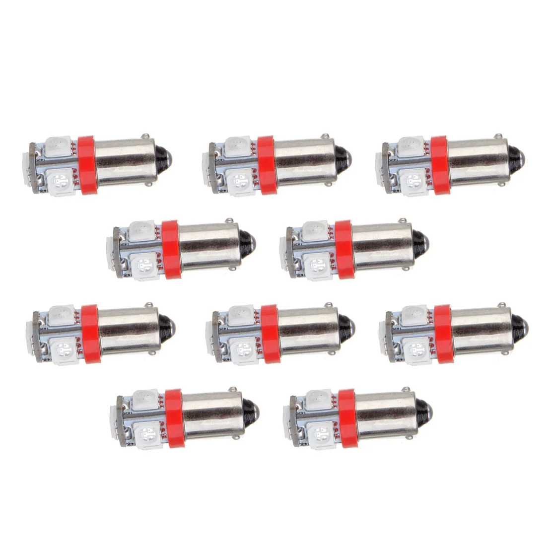 10Pcs Car Instrument Gauge Dash BA9S-5SMD-5050 LED Indicator Light Lamp Bulb 12V for Motorcycle Scooter Truck Trailer RV
10Pcs Car Instrument Gauge Dash BA9S-5SMD-5050 LED Indicator Light Lamp Bulb 12V for Motorcycle Scooter Truck Trailer RV