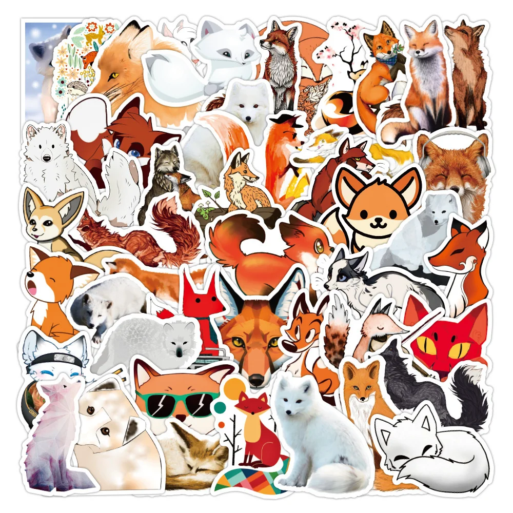 10/30/50PCS Cartoon Fox Animal Exquisite Graffiti Sticker Suitcase Notebook Skateboard Water Cup Waterproof Sticker Wholesale
10/30/50PCS Cartoon Fox Animal Exquisite Graffiti Sticker Suitcase Notebook Skateboard Water Cup Waterproof Sticker Wholesale