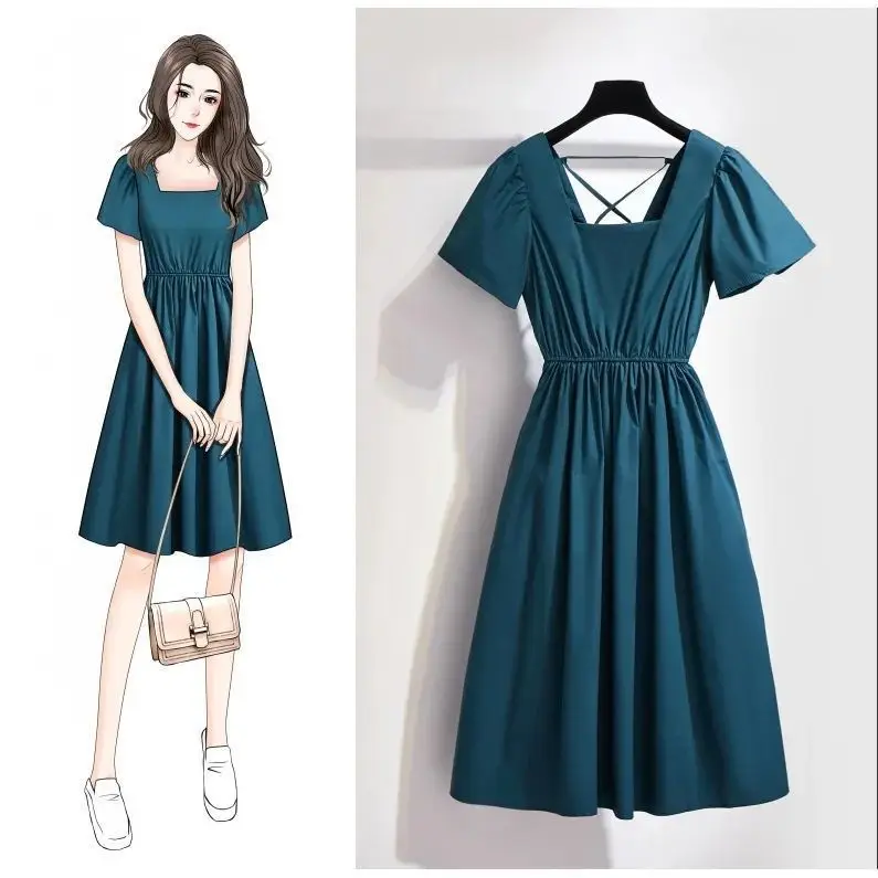 2021 New Large Size Women's Clothing Fat Sister Fashion Elegant Dress Female Belly Covering Slimming Waist-Slimming Dress Female
2021 New Large Size Women's Clothing Fat Sister Fashion Elegant Dress Female Belly Covering Slimming Waist-Slimming Dress Female
