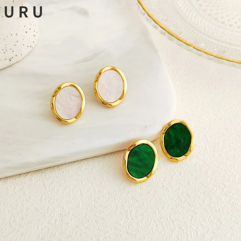 925 Silver Needle Modern Jewelry White Green Resin Earrings Popular Design Geometric Earrings For Women Party Gifts
925 Silver Needle Modern Jewelry White Green Resin Earrings Popular Design Geometric Earrings For Women Party Gifts