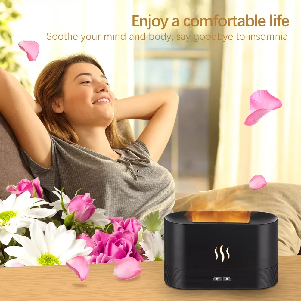 NEW2023 180ML Essential Oil Diffuser Simulation Flame Ultrasonic Humidifier Home Office Atmosphere Desk Lamp Sooth Sleep Atomize
NEW2023 180ML Essential Oil Diffuser Simulation Flame Ultrasonic Humidifier Home Office Atmosphere Desk Lamp Sooth Sleep Atomize