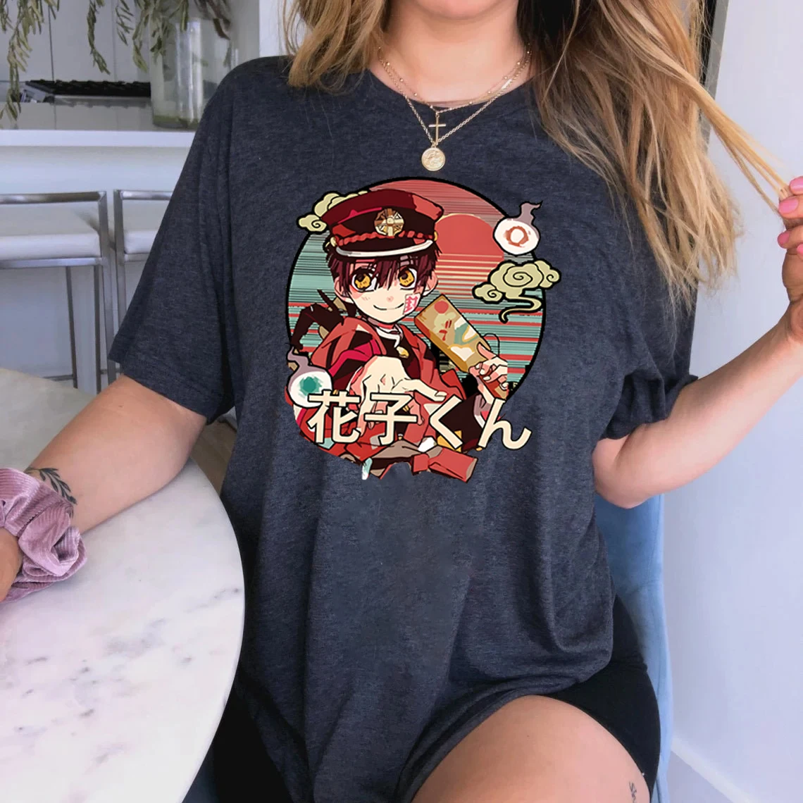Футболки Hanako-kun с принтом Kawaii Yugi Amane, модные топы, женская летняя одежда, футболки Харадзюку, топы аниме в стиле унитаза
Футболки Hanako-kun с принтом Kawaii Yugi Amane, модные топы, женская летняя одежда, футболки Харадзюку, топы аниме в стиле унитаза