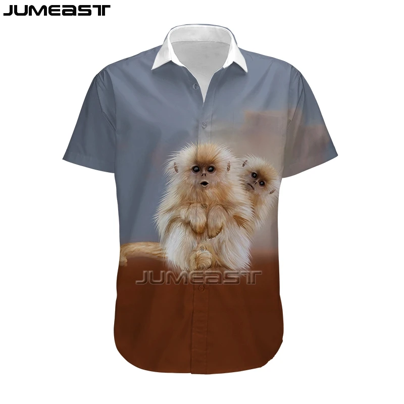 Jumeast Men's Clothing 3D Oversized Female Cartoon Streetwear Creative Animal Monkey Short Sleeve Women T Shirt Hawaii Tops Tees
Jumeast Men's Clothing 3D Oversized Female Cartoon Streetwear Creative Animal Monkey Short Sleeve Women T Shirt Hawaii Tops Tees