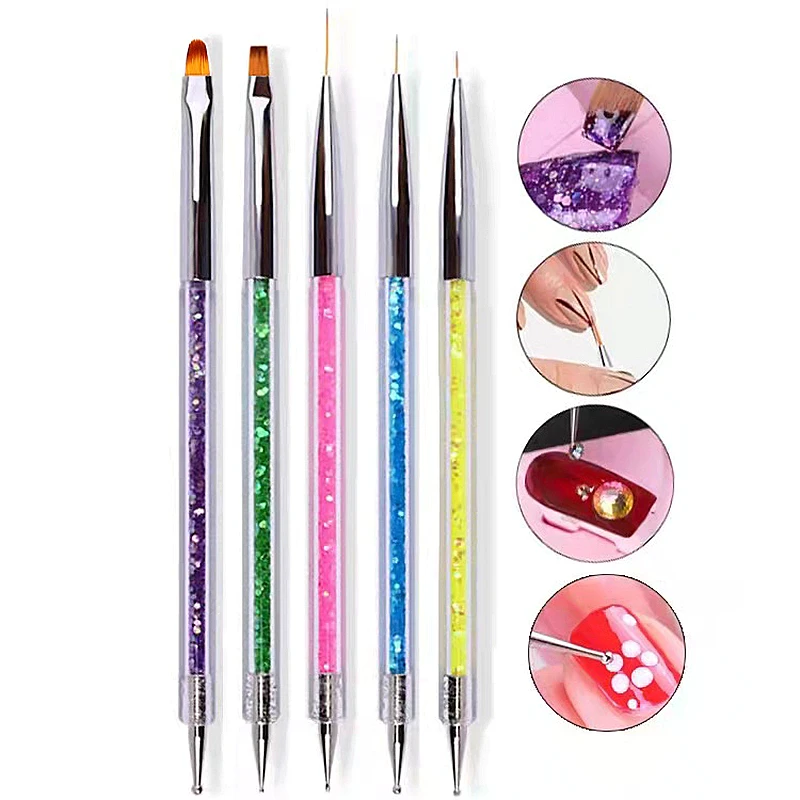 5 Pcs/Sets Nail Art Pen 2 In 1 Double Ends Dotting Drawing Painting UV Gel Liner Polish Brush Set Nail Art Dotting Tools
5 Pcs/Sets Nail Art Pen 2 In 1 Double Ends Dotting Drawing Painting UV Gel Liner Polish Brush Set Nail Art Dotting Tools