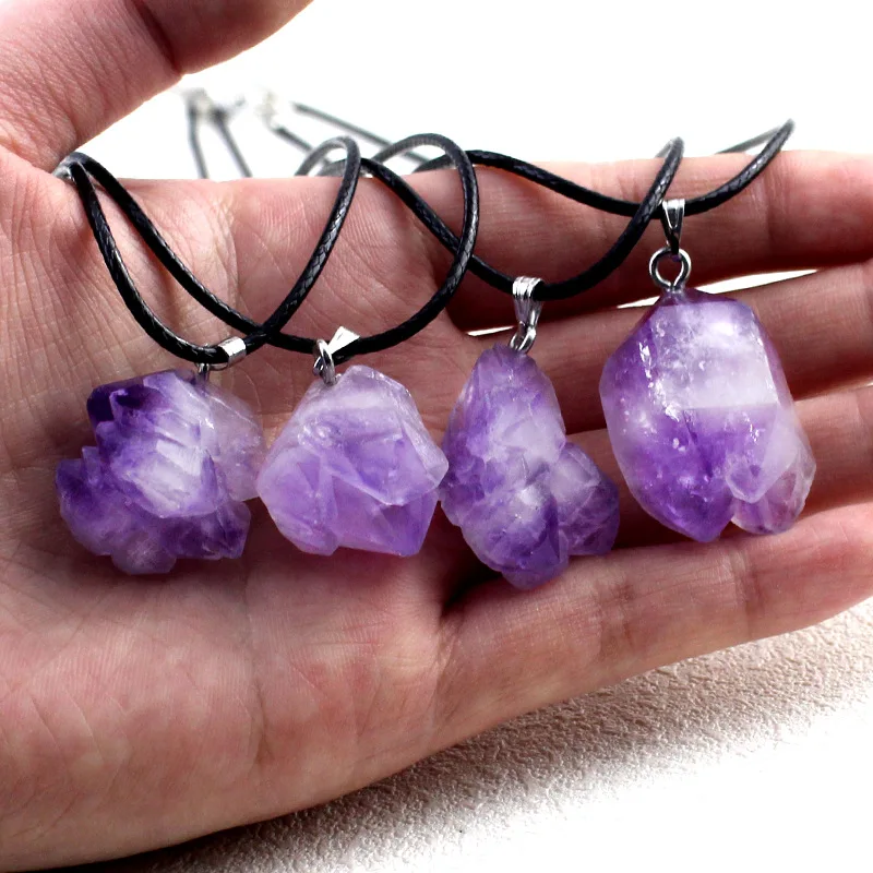 5pcs Natural Stone Amethyst Irregular Pendant Reiki Healing Fashion DIY Charms Necklace Pendant for Men and Women Necklaces
5pcs Natural Stone Amethyst Irregular Pendant Reiki Healing Fashion DIY Charms Necklace Pendant for Men and Women Necklaces