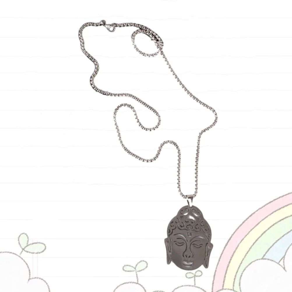 Creative Charm Neck Chain Titanium Steel Amitabha Pendant Necklace Retro Clavicle Chain for Man
Creative Charm Neck Chain Titanium Steel Amitabha Pendant Necklace Retro Clavicle Chain for Man