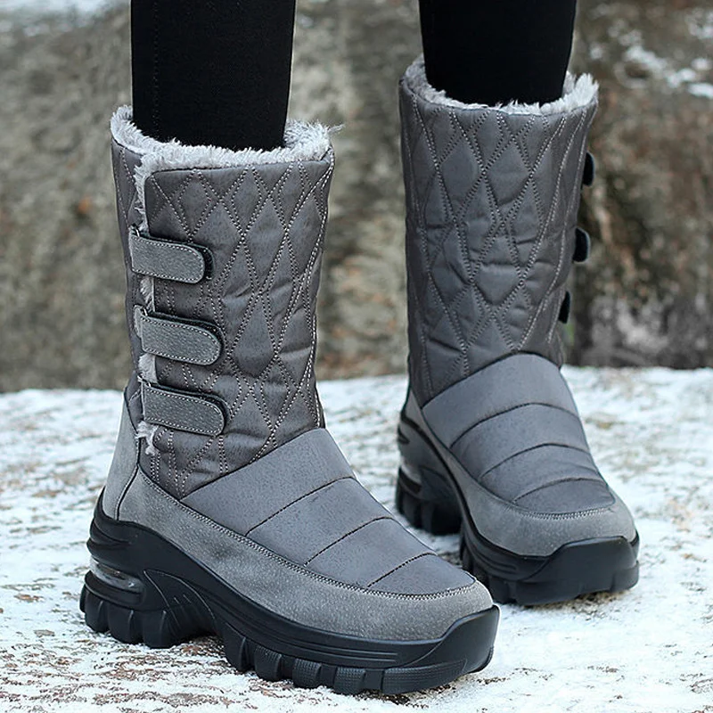 Winter Boots Women Warm Non Slip Mid Calf Boots Ladies Plush Shoes Waterproof Outdoor Snow Boots Female Platform Boots Woman
Winter Boots Women Warm Non Slip Mid Calf Boots Ladies Plush Shoes Waterproof Outdoor Snow Boots Female Platform Boots Woman