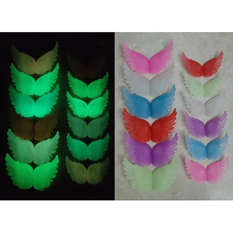New 6Pcs new Glow-in-the-dark Angel Wings Christmas craft accessories Cake decorated wings Doll House decor
New 6Pcs new Glow-in-the-dark Angel Wings Christmas craft accessories Cake decorated wings Doll House decor