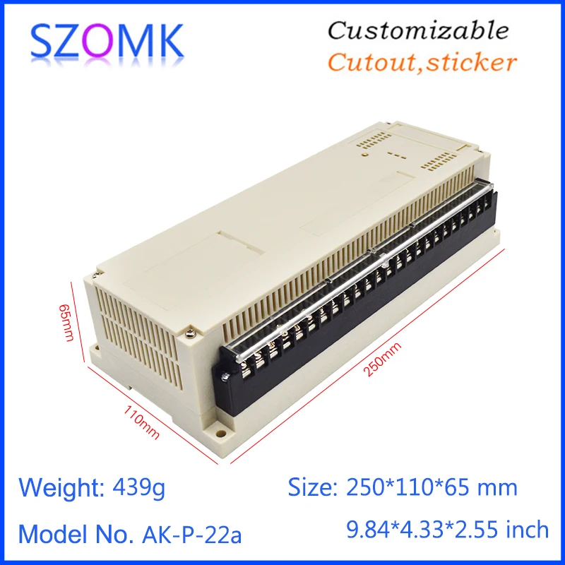 Пластиковый корпус SZOMK AK-P-22a для PLC 250*110*65 мм
Пластиковый корпус SZOMK AK-P-22a для PLC 250*110*65 мм