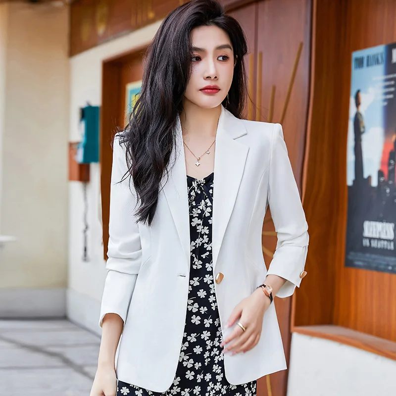 Fashion White Black Blazer Women Business Ladies Jacket Work Female Clothes Office Uniform Styles
Fashion White Black Blazer Women Business Ladies Jacket Work Female Clothes Office Uniform Styles