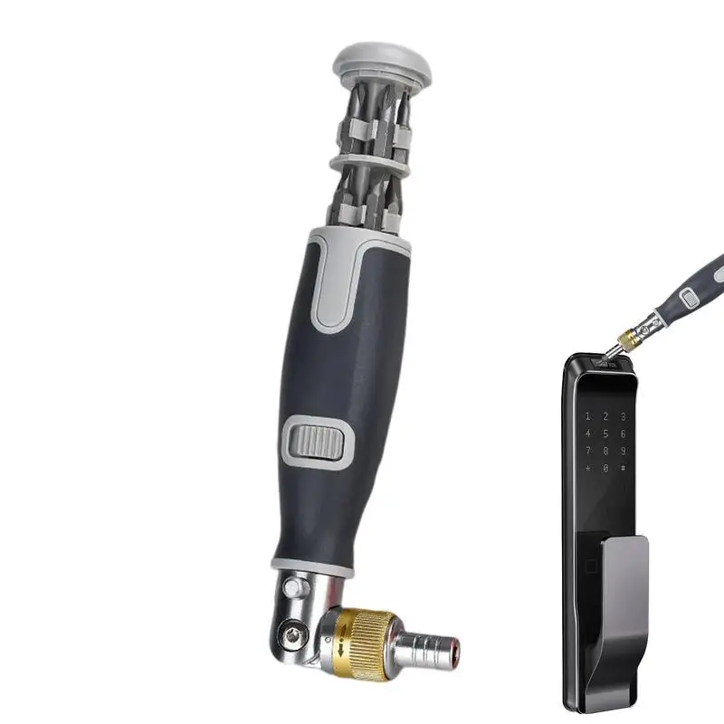 Набор отверток с храповым механизмом, многофункциональный Многофункциональный противоизносостойкий набор инструментов с двухсторонней нескользящей эргономичной ручкой, отвертки с храповым механизмом
Набор отверток с храповым механизмом, многофункциональный Многофункциональный противоизносостойкий набор инструментов с двухсторонней нескользящей эргономичной ручкой, отвертки с храповым механизмом