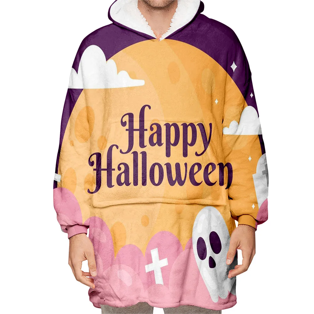 Jumeast Halloween Print Oodie Hoodies For Men Happy Party Fleece Hooded Blanket Clothes Oversized Mens Hoodie Unisex Household
Jumeast Halloween Print Oodie Hoodies For Men Happy Party Fleece Hooded Blanket Clothes Oversized Mens Hoodie Unisex Household