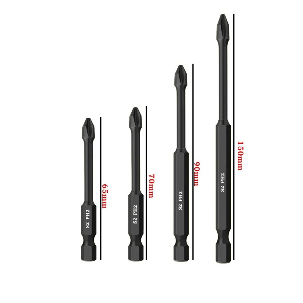4PCS 65-150mm PH2 Magnetic Batch Head Alloy Steel Cross Electric Screwdriver Impact Drill Bit For Impact Screwdrivers
4PCS 65-150mm PH2 Magnetic Batch Head Alloy Steel Cross Electric Screwdriver Impact Drill Bit For Impact Screwdrivers