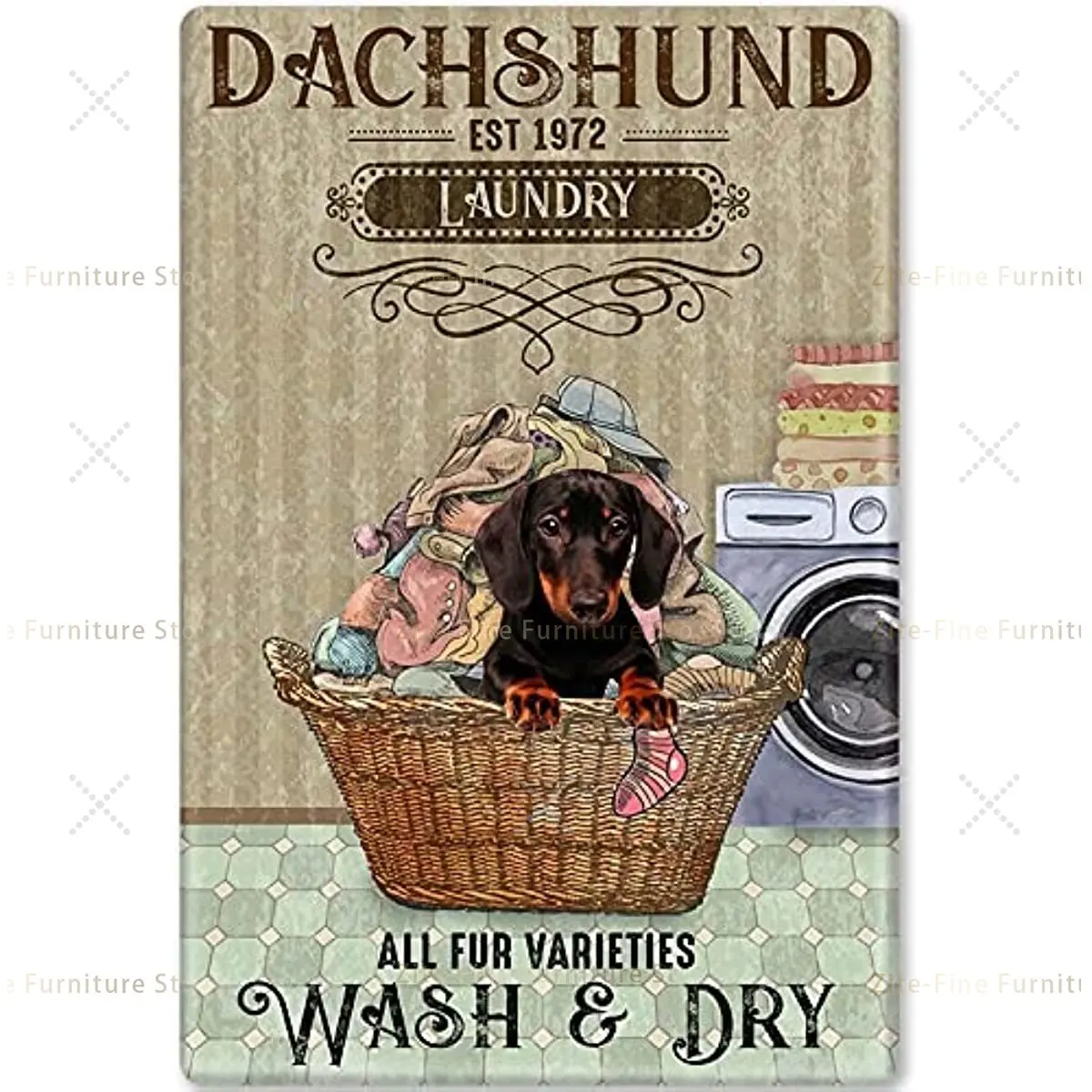 Dachshund Laundry Tin Sign Laundry Room Bar Club Bathroom Bedroom Cafe Restaurant Home Wall Decoration 8x12 Inch Gift
Dachshund Laundry Tin Sign Laundry Room Bar Club Bathroom Bedroom Cafe Restaurant Home Wall Decoration 8x12 Inch Gift