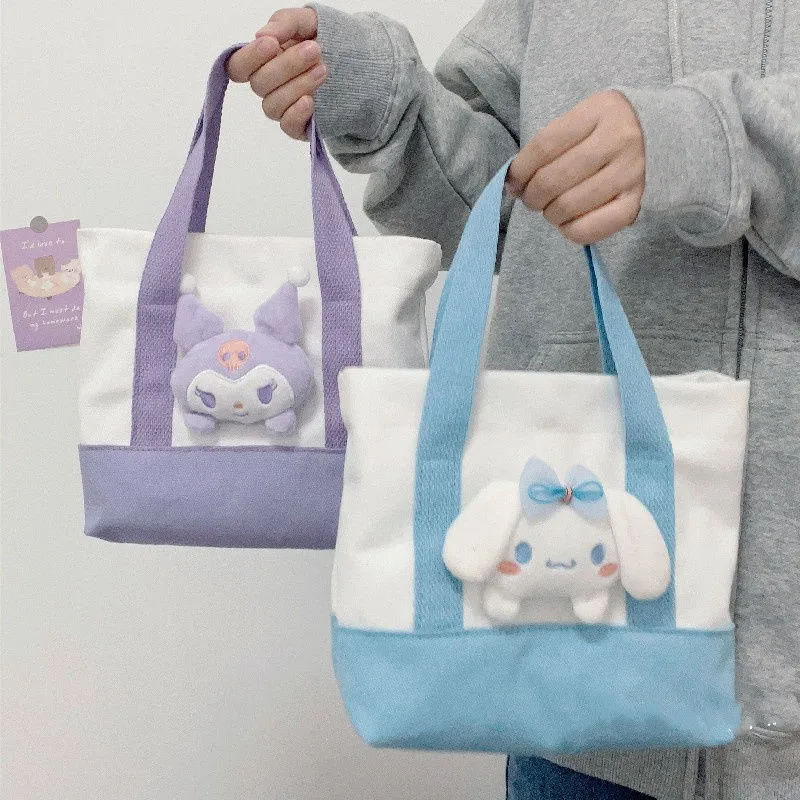 Kawaii Sanrio Canvas Crossbody Bag Cosmetic Bag Handbags Cute Kuromi Women Handbags Canvas Tote Bags Reusable Cotton Grocery Bag
Kawaii Sanrio Canvas Crossbody Bag Cosmetic Bag Handbags Cute Kuromi Women Handbags Canvas Tote Bags Reusable Cotton Grocery Bag