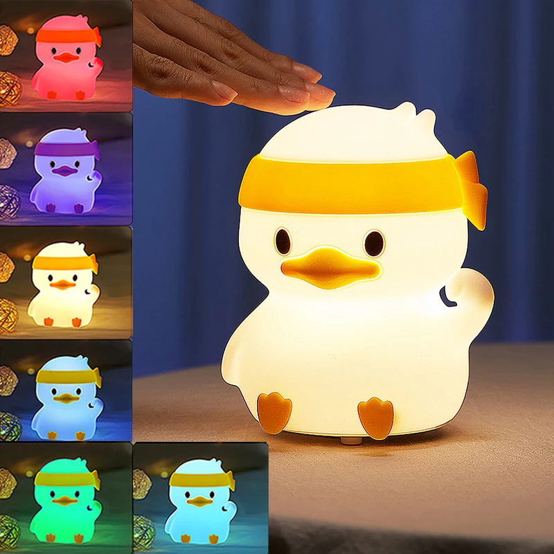 Детский ночник RGB, светильник подарок на день рождения, Рождество, перезаряжаемый ночной Светильник для спальни, симпатичная утка на удачу
Детский ночник RGB, светильник подарок на день рождения, Рождество, перезаряжаемый ночной Светильник для спальни, симпатичная утка на удачу