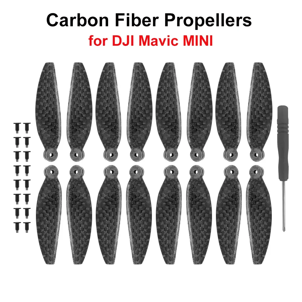 Carbon Fiber Propellers for DJI Mavic MINI Drone 4726F Low Noise Props Blade Wing Fans Spare Replacement Accessory 
Carbon Fiber Propellers for DJI Mavic MINI Drone 4726F Low Noise Props Blade Wing Fans Spare Replacement Accessory