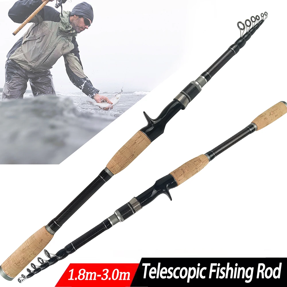 ZURYP Casting Fishing Rod telescopic rod 1.8m 2.1m 2.4m 2.7m 3.0m Baitcasting Rod for Bass Pike Fishing predator casting cane
ZURYP Casting Fishing Rod telescopic rod 1.8m 2.1m 2.4m 2.7m 3.0m Baitcasting Rod for Bass Pike Fishing predator casting cane