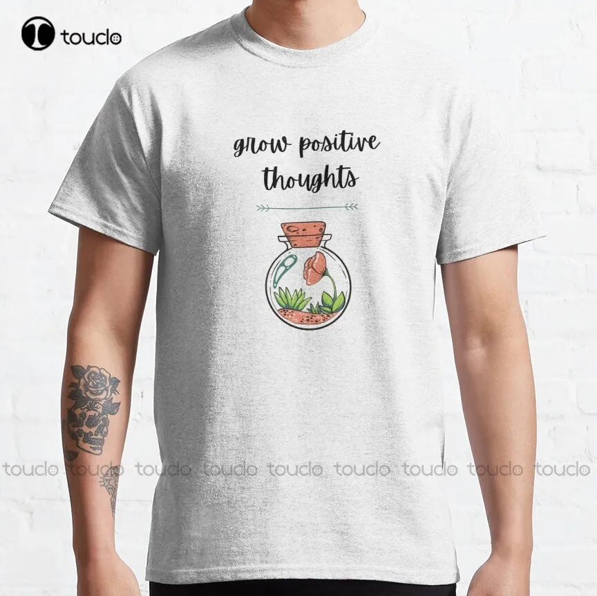 Grow Positive Thoughts Classic T-Shirt Tee Shirts Mens Harajuku Streetwear Creative Funny Shirt Digital Printing Tee Shirt Retro
Grow Positive Thoughts Classic T-Shirt Tee Shirts Mens Harajuku Streetwear Creative Funny Shirt Digital Printing Tee Shirt Retro
