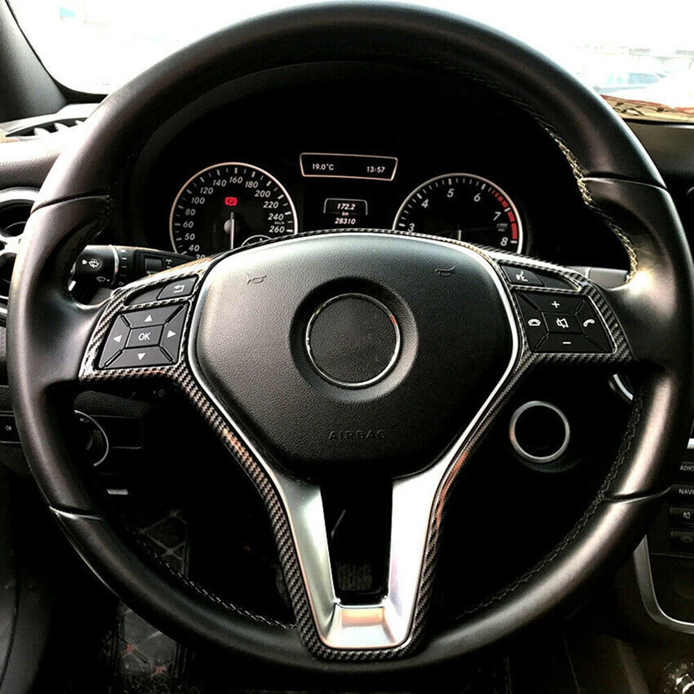 For Benz W204 W212 For Benz Class A B C Steering Wheel Frame Decorate Carbon Fiber Black Durable 1pcs 35x26x4.5cm
For Benz W204 W212 For Benz Class A B C Steering Wheel Frame Decorate Carbon Fiber Black Durable 1pcs 35x26x4.5cm