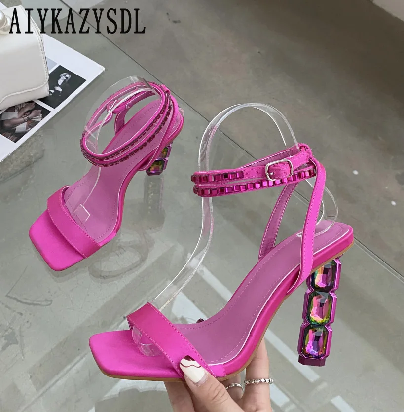 AIYKAZYSDL Crystal Rhinestone Clear High Heel Sandals Women Ankle Strap Cross Strap Stripper Pink Silver Shoes Pumps Fetish 2023
AIYKAZYSDL Crystal Rhinestone Clear High Heel Sandals Women Ankle Strap Cross Strap Stripper Pink Silver Shoes Pumps Fetish 2023
