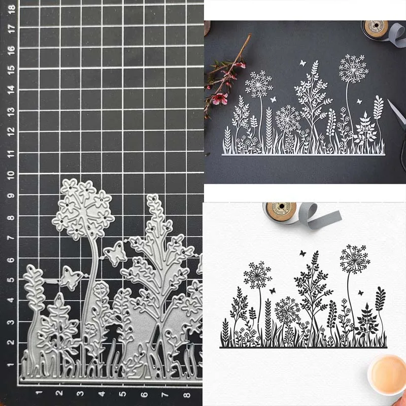 

metal cutting dies cut die mold Flowers grass decoration Scrapbook paper craft knife mould blade punch stencils dies