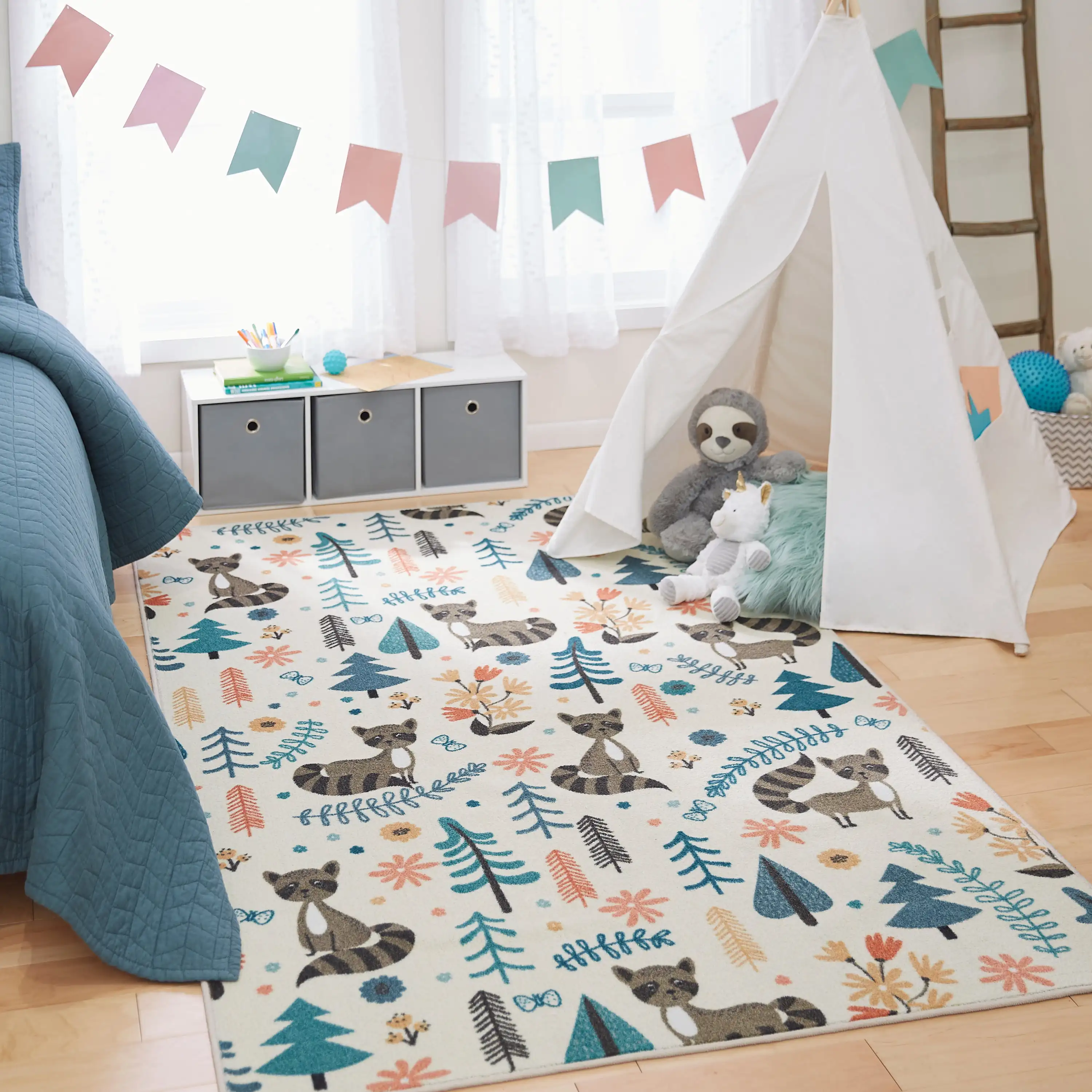 Mohawk Home Prismatic Raccoon Woodland Cream Contemporary Theme Kids Precision Printed Area Rug, 5'x8', Cream & Grey
Mohawk Home Prismatic Raccoon Woodland Cream Contemporary Theme Kids Precision Printed Area Rug, 5'x8', Cream & Grey