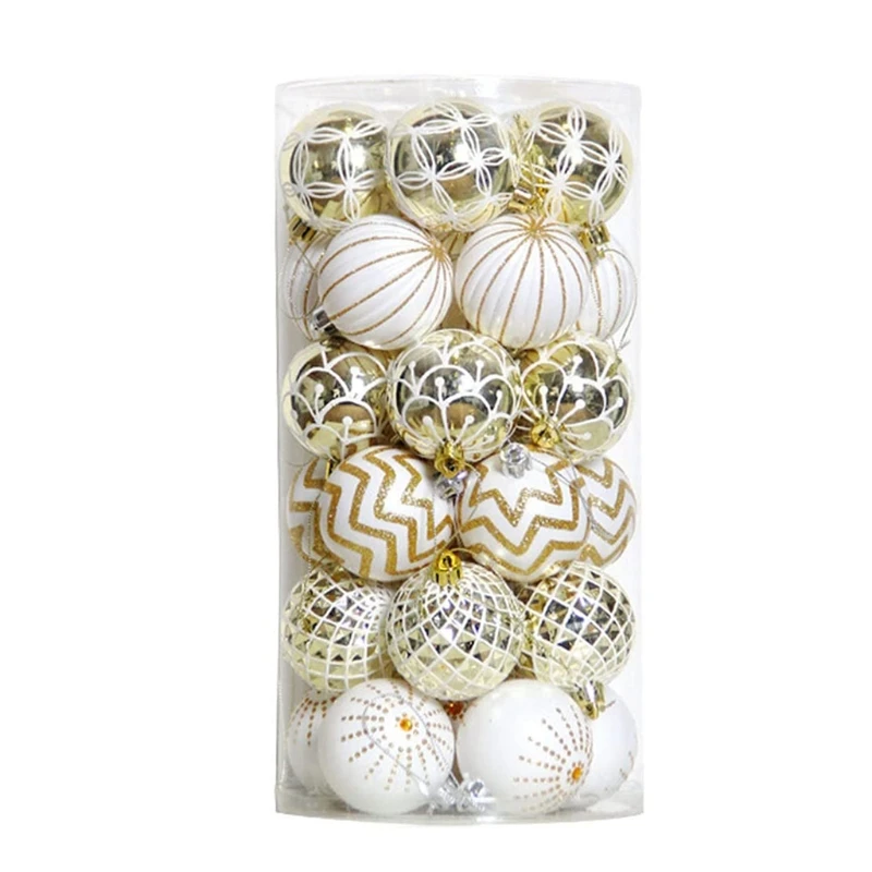 N80C 60mm/2.36’’ Christmas Ball Ornament Plastic Xmas Tree Bauble Set Hanging Decoration Popular Festival Props Holiday Decor
N80C 60mm/2.36’’ Christmas Ball Ornament Plastic Xmas Tree Bauble Set Hanging Decoration Popular Festival Props Holiday Decor